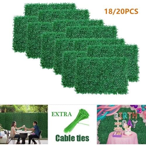 Boxwood hedge privacy fence artificial green wall panel decoration suitable for outdoor indoor garden decoration home decore