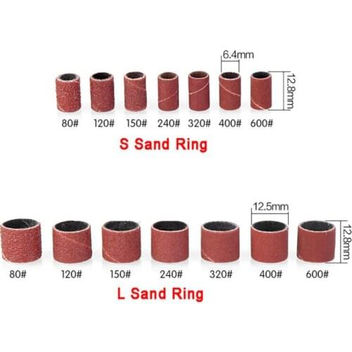 Sanding Bands 80#~600# Grit Sand Ring Sand Circle Tools For Woodcarving Metal Plastic Polishing Rust Removal