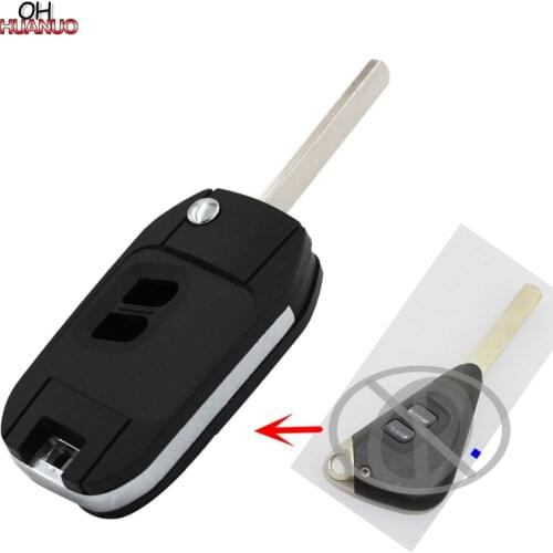 Replacement Shell Modified Folding Remote Key Case Fob 2 Buttons For Subaru Legacy Forester Outback Impreza