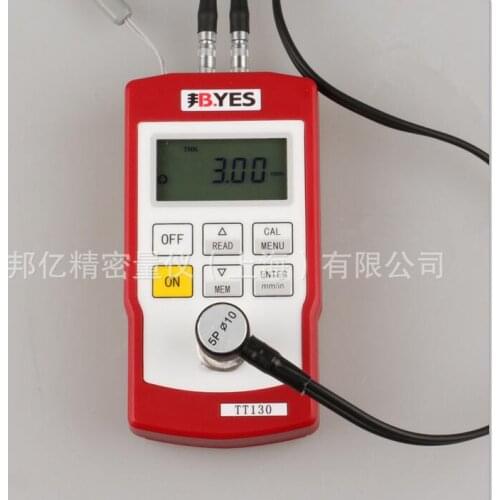 TT130 ultrasonic thickness gauge. High-precision thickness gauge for metal materials of steel plate and plastic pipe