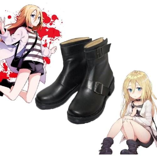 Unisex Anime Cos Angels of Death Rachel Gardner Cosplay Costumes Boots Shoes Halloween Christmas Party Custom Made