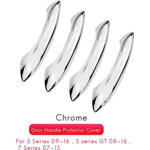 ABS Outside Exterior Door Handle Protector Cover Trim for-BMW 5 6 7 Series F07 F10 F11 F06 F12 F13 F01 F02