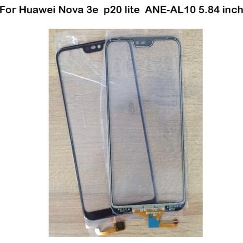 High quality Front Glass Lens Touch Screen Digitizer For Huawei P 20 lite p20 lite nova 3e ANE LCD Screen Flex cable Case