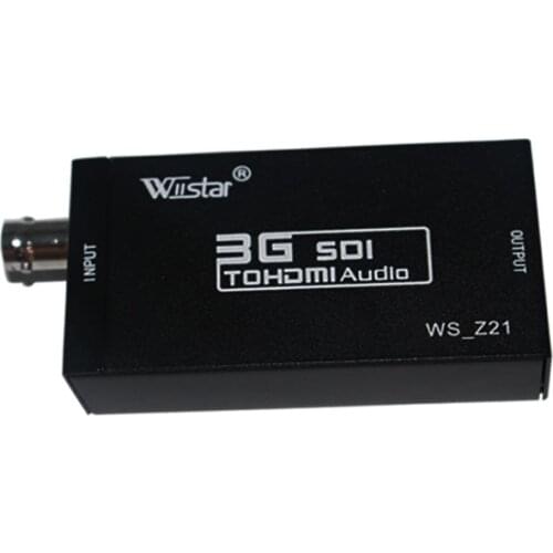 Wiistar 1080P 3G sdi to hdmi Converter Support HD-SDI / 3G-SDI Signals Showing Sdi2Hdmi Sdi to Hdmi Free Shipping