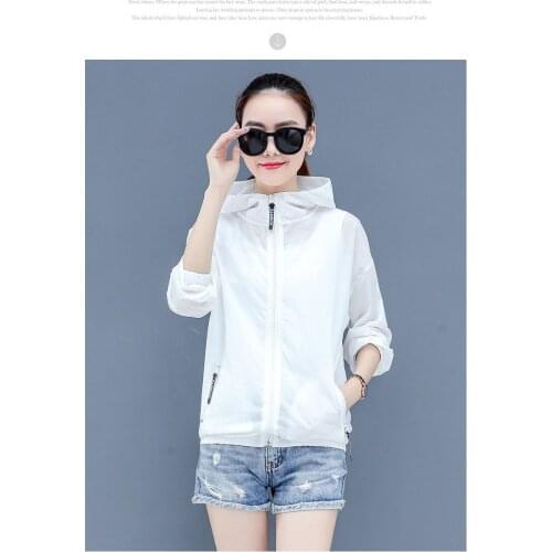 Womens Sun Protection Clothing Short Section 2021 Summer New Thin Coat Women Windbreaker Loose Breathable Sun Protection Cloth
