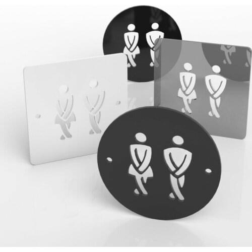 Toilet Sign Male & Female Disabled Gents Ladies Acrylic Mirrored Door Sign