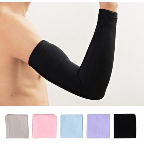 1 Pair Boys Basketball Arm Sleeves Running Bike Riding Sleeves Sun Protection Sleeves Protective Anti-sweat Arm Sleeves
