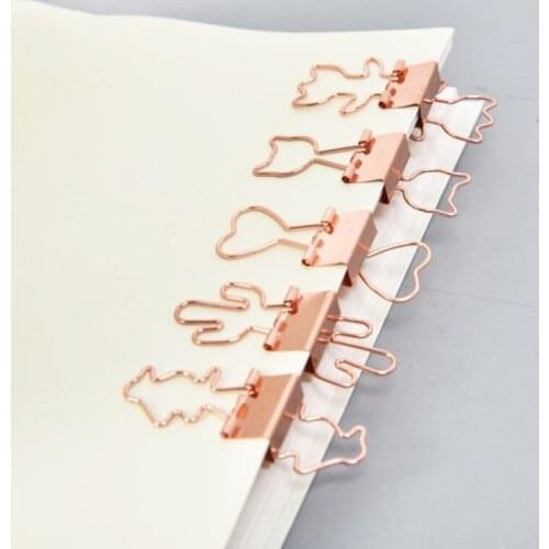 10 Pieces Small Paper Clips Mini Binder Clips Paper Clamps Swallowtail Clamp Set