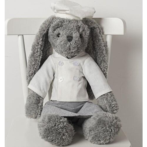 47cm Plush Toys Stuffed Animal Chef Bunny Baby Shower For Boys Gifts Kawaii Room Decor Appease Dolls Children Birthday Present