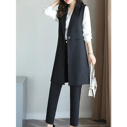 Adojewello Women's Trouser Suits With Stripes