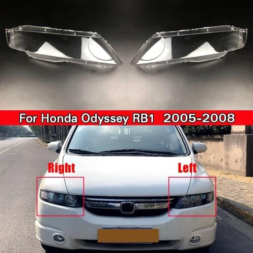 Car Headlamp Lens Auto Shell Cover For Honda Odyssey RB1 2005 2006 2007 2008 Headlight Lens Lampshade Lampcover Transparent