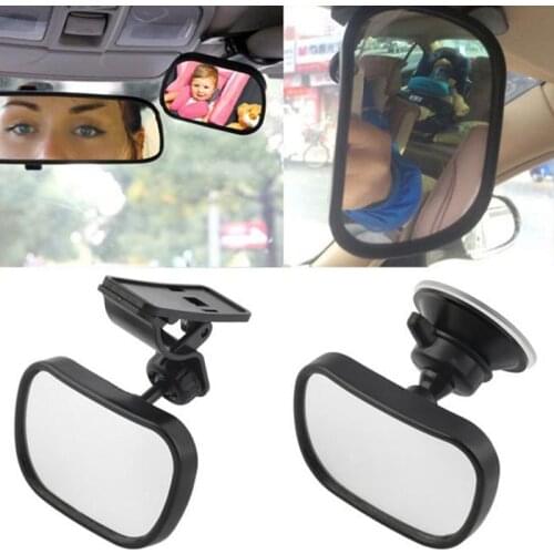 1 set 2in1 Mini Car Safety Back Seat Rearview Adjustable Mirror Rear Ward Child Infant Safety Baby Kids Monitor Car Accessories