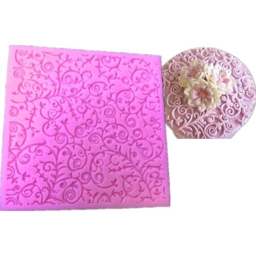 Free shipping Flower core cooking tools fondant DIY cake silicone moulds chocolate baking decoration candy Resin craft