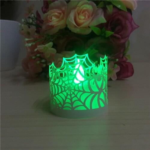 Upper case letter paper votives candle holders