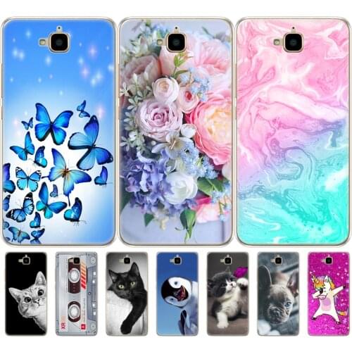Case for Huawei Honor 4C Pro Case Honor 4C Pro Cover Soft Silicon Back Case for Huawei Y6 Pro 2015 Case TIT-L01 TIT-TL00 Phone