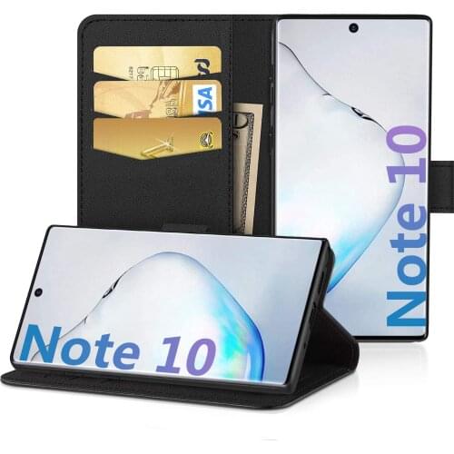 EasyAcc Case for Samsung Galaxy Note 10 PU Leather Magnetic Shockproof Closure with Stand Function For Samsung Galaxy Note 10
