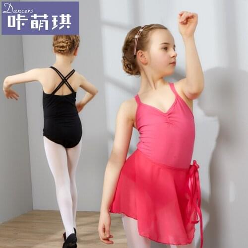 Childrens Dance Uniforms Girls Double Sling Baby Employs Childrens Gymnastics Costume Latin Dance Ballet Performance B-3352