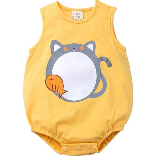 Pink Yellow Cartoon Totoro Cute Baby Unisex Rompers Body Suits Boys Girls Summer Toddler Newborn Cotton Infant Jumpsuits Clothes