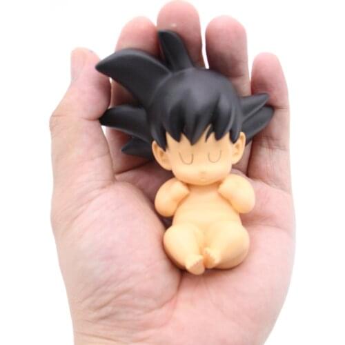10cm Dragon Ball Z Baby Infant SON GOKU Kawaii PVC Action Figure Collection Model Toy