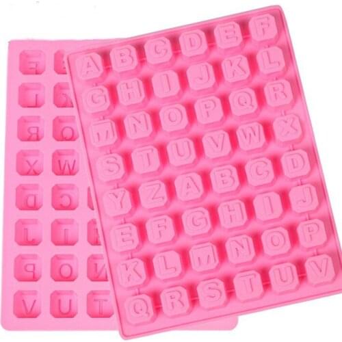 Baking Tools Cake Letter Mold Silicone Chocolate Alphabet Mold Form For Ice Cube Diy Gift Maker Mould