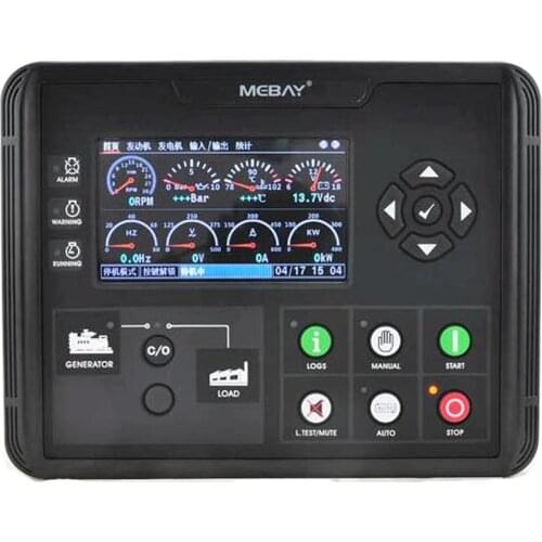 DC60D DC62D DC60DR DC62DR Generator Set Controller 4.3 inch LCD display for Diesel/Gasoline/Gas Genset Parameters Monitor