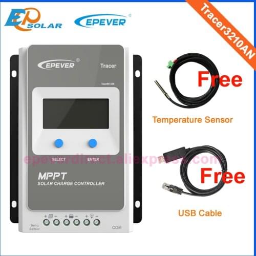 EPSolar Tracer3210AN 30A MPPT Solar Charge Controller 12V24V EPEVER Regulator MT50 WIFI Bluetooth PC Communication Mobile APP