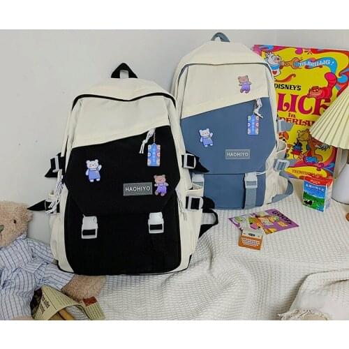 Fashion Womens Backpacks Trend Large-capacity Nylon School Bag For Girls Summer 2021 Waterproof Traveling School Backpack