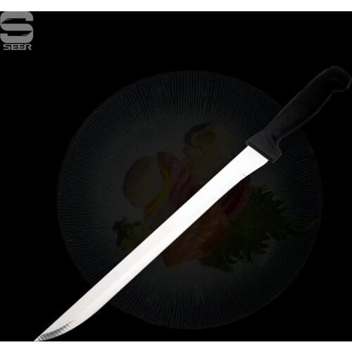 Spanish Barbecue Knife Stainless Steel Ham Knife Special Meat Knife For Barbecue Kitchen Food Knife Long Fish Sashimi Knife