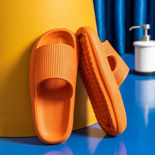Wholesale Men Slippers Women Indoor Bathroom Non-slip Shoes Beach Eva Soft Slide Colorful Thick Platform Home Slippers Couple