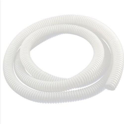 2 Meters Length Plastic Air Conditioner Drain Pipe Water Hose White 16mm Inner Diameter