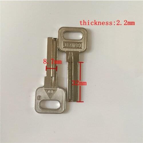 Right slot home key blank 32mm length door blank keys wholesale lockpick tools[15pcs/lot]
