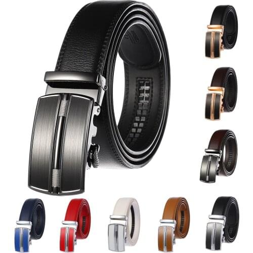 Variety Styles Of Belts Mens Top Quality Real Mens Luxury Belts Belt Mens Metal Automatic Buckle Mens Belt