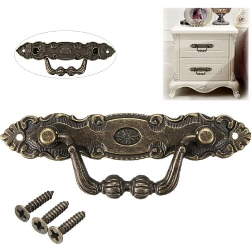 Antique Bronze Furniture Handle Zinc Alloy Drawer Door for Dresser Drawer Cabinet Cabinet Cupboard Handle Furniture Knobs