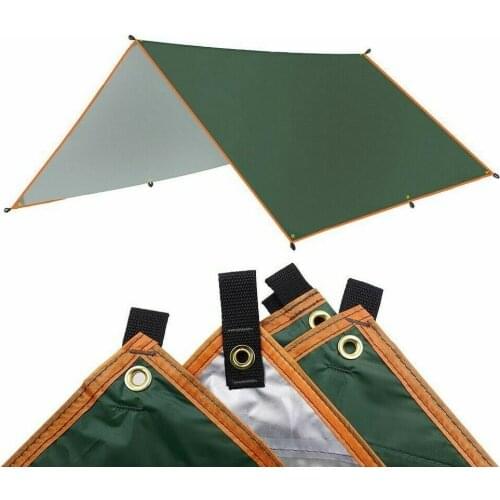 4x3m 3x3m Awning Waterproof Tarp Tent Shade Ultralight Garden Canopy Sunshade Outdoor Camping Hammock Rain Fly Beach Sun Shelter