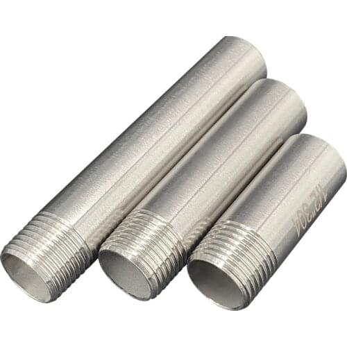 304 stainless steel external wire single wire welding extension pipe extension pipe joint 50mm / 75mm / 100mm / dN 15