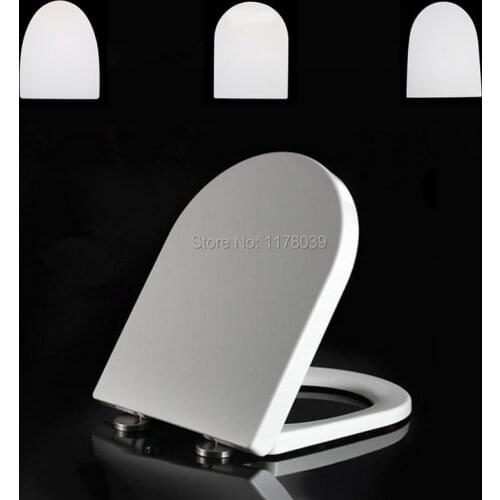 Various styles Universal Thicken PP Board Materials Slow-Close toilet seats lid,U V Square shape toilet seats cover,J18028
