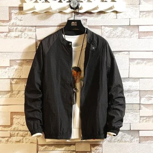 2021 Jacket Spring & autumn Male Windbreaker Mens Casual Clothing Coats Jackets Men Hooded Thin Waterproof Outwear