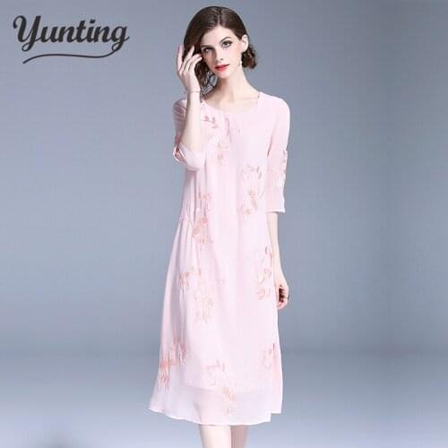 Yunting Summer Chiffon Dresses