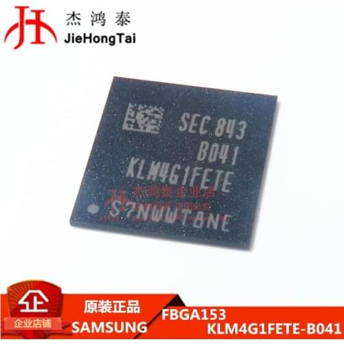 100% New&original KLM4G1FETE-B041 EMMC FLASH 4Gb FBGA153 In Stock