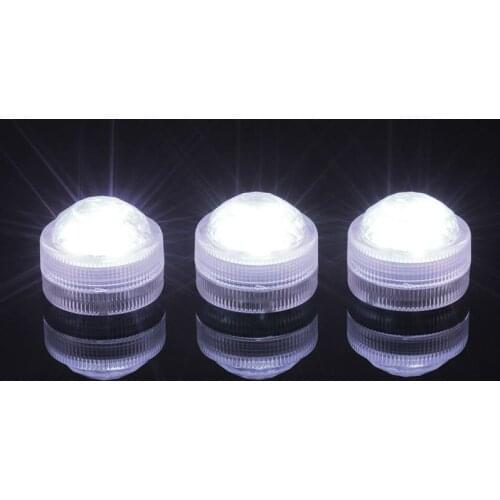 12 Pieces/Lot Color Changing Mini Submersible Led Tea Light for Lighting Up Vases and any Water Filled Table Centerpiece