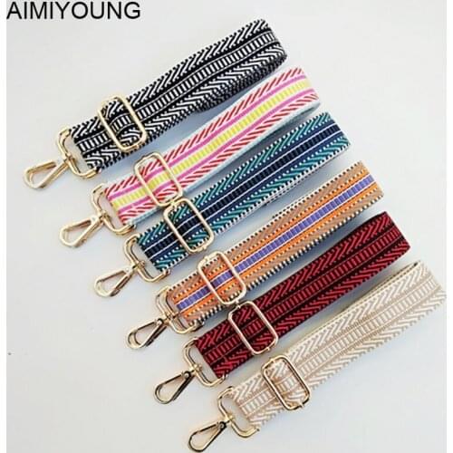 AIMIYOUNG Bag Strap Shoulder Bag Belt Handbags Wide Strap Replacement Strap Accessory Bag Part Adjustable Belt For Bags 130cm