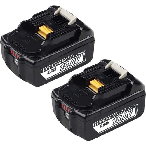 Smart Protection BL1830B 18000mAh Replacement Battery for Makita BL1860 BL1850 BL1840 BL1830 Rechargeable Battery with LED Light