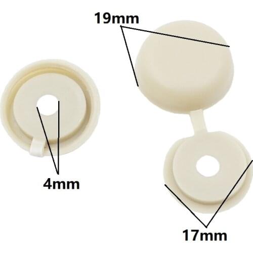 KA LI LI Automotive Plastic 4mm Universal Car screws trim cover clips retainers cap