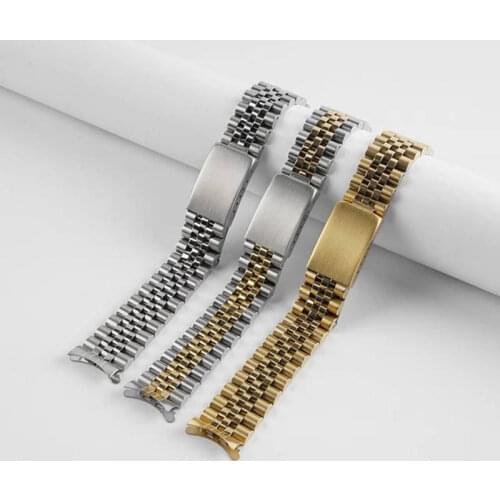 316L 18mm stainless steel jubilee watch bracelet strap band fit Seiko 5 watches