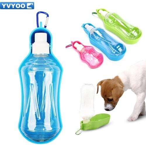 500ml 250ml Outdoor portable Pet Dog Water Bottle For Kitten Cat Drinking Fountain Automatic Water Dispenser Travel Dog Bowl D01