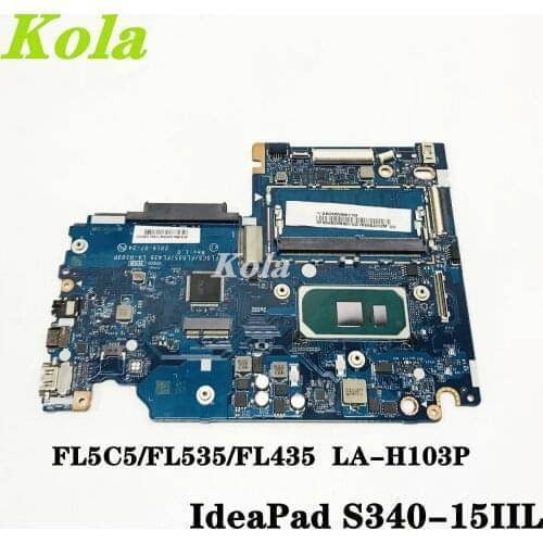 FL5C5/FL535/FL435 LA-H103P For Lenovo S340-15IIL Touch Laptop Motherboard LA-H103P with CPU I7 UMA_4G DDR4 100% Fully Tested