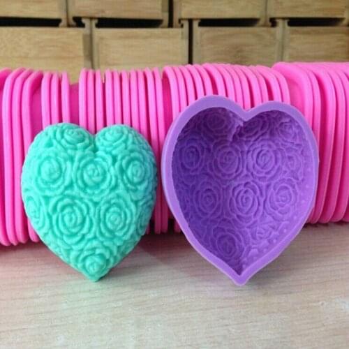 Handmade soap mould massifs circle rose cake mold kitchen tools