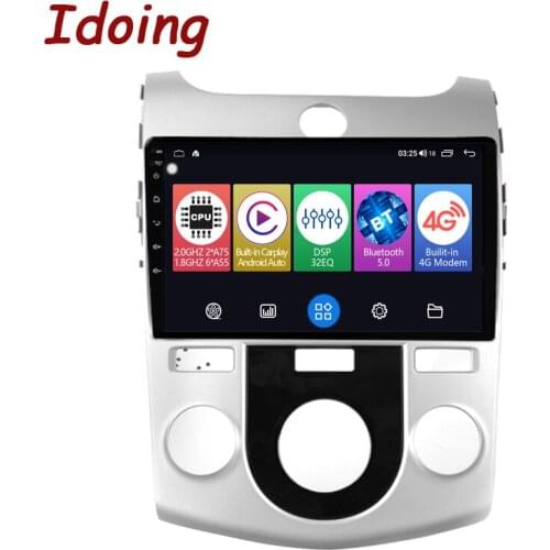 Idoing 9"Car Radio Head Unit Plug And Play For KIA Cerato 2 2008-2013 GPS Navigation Video Players Built-in Carplay Android Auto