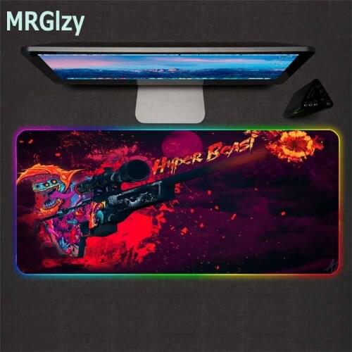 Game player keyboard pad csgo anime large mouse pad led other colored lights mousepad computer game accessories office desk mat