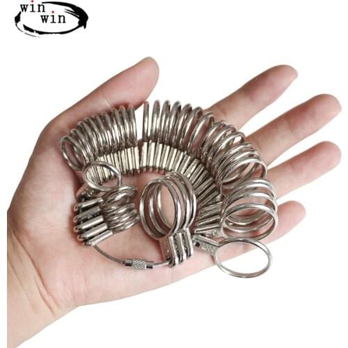 Finger Coil Ring Sizing Tool Ring Ruler Measurer HK Size US Size Measurements Ring Sizer Accessory Insert Guard Tightener Tools